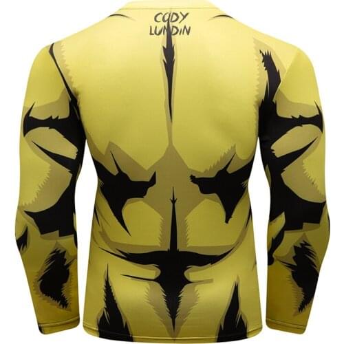 Cody Lundin Compress t-shirt Japan Style Anime rash guard for men jiu jitsu Sport Tops 3D Quick Dry Design