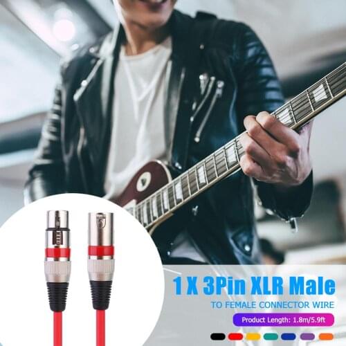 HiFi Zinc Alloy Audio Cable 3Pin XLR Male to XLR Female Balanced Zinc Alloy Plug Attractive and Durable Splitter Wire