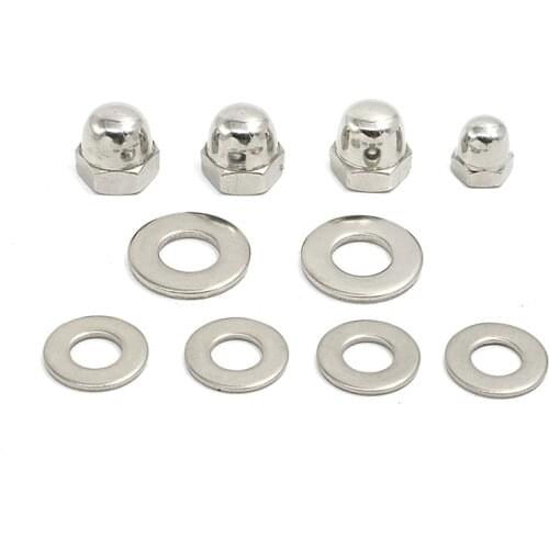 For HONDA CT70 Shock Nut & Washer Kit 1969 1970 1971 1972 1973 1974 1975 1976