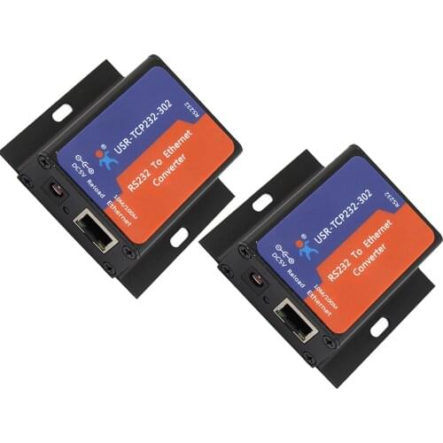 Tiny RS232 to Ethernet Converter Module Serial TCP IP LAN Network Server Device Supports TCP UDP Client DHCP/DNS USR-TCP232-302