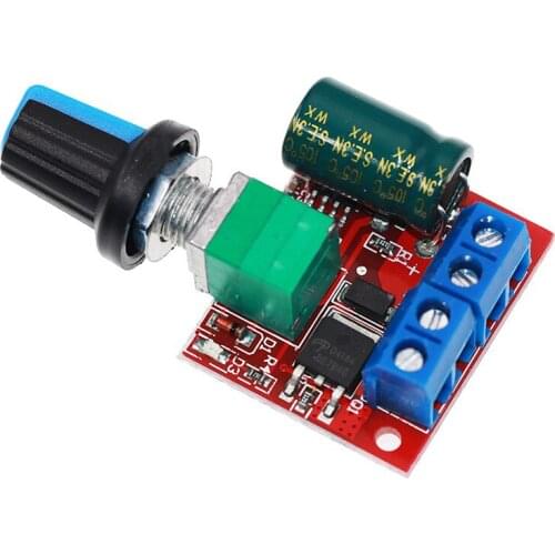 Mini 5A 90W PWM 12V DC Motor Speed Controller Module DC-DC 4.5V-35V Adjustable Speed Regulator Control Governor Switch 24V