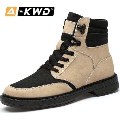 Man Winter Shoes High-Tops Tooling Shoes Men Chaussure Hiver Homme Knight Boots Winter Sneakers for Men Autumn Single Ankle Boot