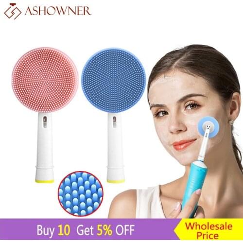 Facial Cleansing Brush Head Suitable For Electric Toothbrush Handle Facial Massager Replacement Cleanser ​Brush Heads Skin Care