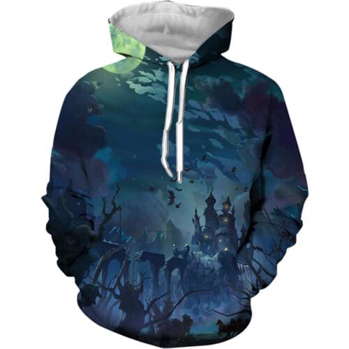 2021 New 3D Printing Style Men Hoodies Fashionable with 3D Planet Print Mens Funny Hoodies Hooded Oversized S-7XL