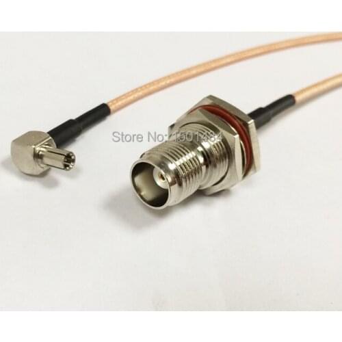 New TNC Female bulkhead nut Switch TS9 Convertor pigtail cable RG316 Wholesale Fast Ship 15CM 6"Adapter