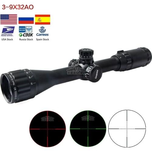 3-9x32 EG Hunting Scope Red /Green Dot Illuminated Sight Tactical Sniper Scopes w/22mm For Air Gun