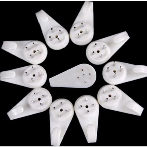 20pcs/lot Painting Photo Frame hook Plastic Invisible Wall Mount Photo Picture Nail Hook Hanger