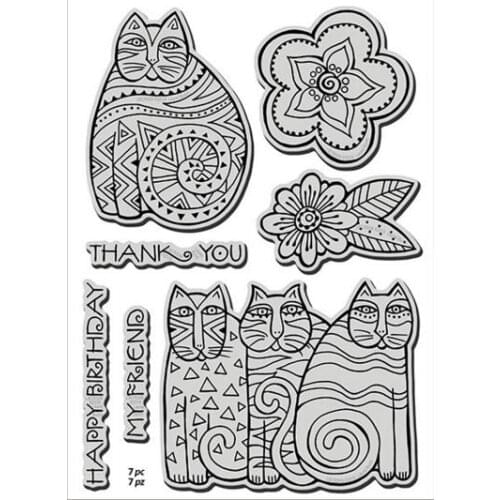 Cat Clear Stamp Or stamp for DIY Scrapbooking/Card Making/Kids Fun Decoration Supplies A424