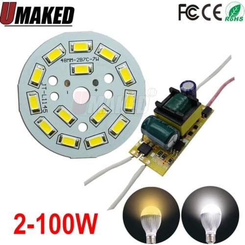 3-100W 5730 SMD Light Board Led Lamp Panel For Ceiling + AC 100-240V LED power supply driver,led lighting source, led PCB board