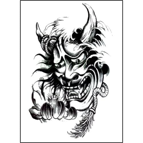 Waterproof Temporary Tattoo Sticker Prajna Head Lotus Feather Rope Fake Tatto Flash Arm Tatoo Body Art for Women Men