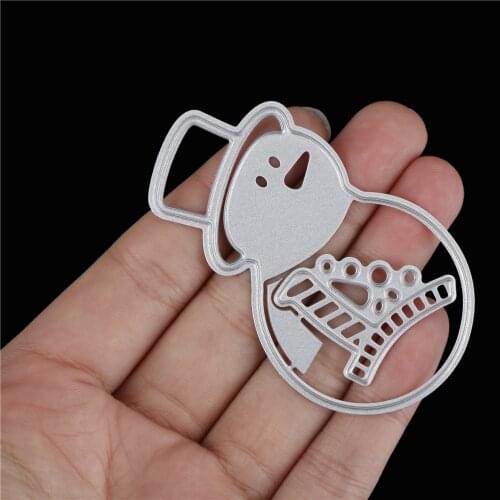 1 Pc Useful Merry Christmas Santa Snowman Metal Cutting Dies Stencil Scrapbooking Album Decor Embossing Cards Making DIY Crafts