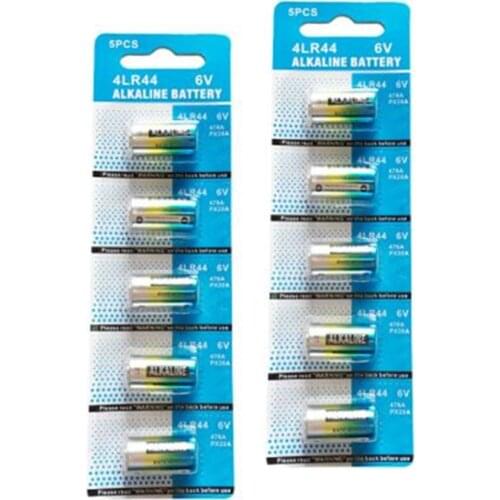 10pcs/pack Wama 4LR44 6V Dry Alkaline Battery Cells Car Remote Watch Toy Calculator Burglar Alarms Dog Training Shock Collar