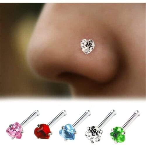3PCS Nose Ring Indian Style CZ Zircon Nose Piercing For Women Nose Stud Nose Jewelry Gifts Fashion Body Piercing Jewelry