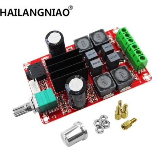 5pcs/lot TPA3116 D2 50W + 50W Dual Channel Stereo Digital Amplifier Board DC 5V 24V XH-M189