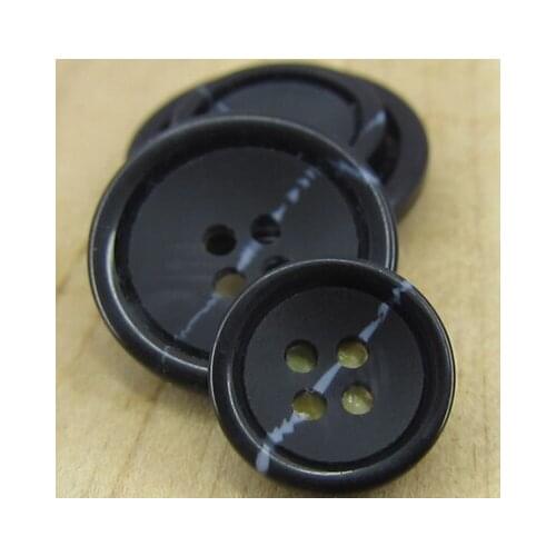 Free shipping 50pcs/lot dark blue resin button imitation horn mens suit buttons 15mm-25mm