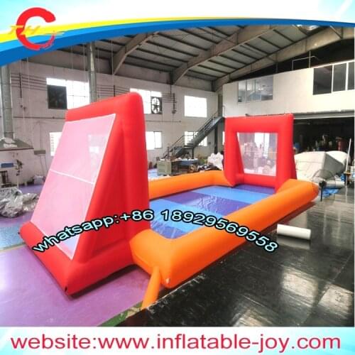 Free air shipping to door,kids outdoor commercial giant inflatable water football pitch,large water soap inflatable soccer field