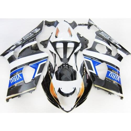 Free customize Fairing parts for Suzuki K3 2003 2004 GSX R1000 03 04 GSXR 1000 K4 white blue black Fairings OY05
