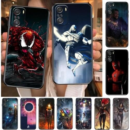 Venom Black Panther Marc Spector Phone Case For xiaomi redmi 11 Lite pro Ultra 10 9 8 MIX 4 FOLD 10T Black Cover Silicone Back P