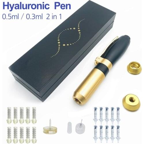 Beauty Skin 2 IN 1 Hyaluronic Pen 0.3ml and 0.5ml hyaluronic Acid Pen For Filler lip fillerlip Anti Wrinkle Lip lifting