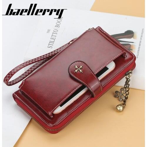 Wristband Women Long Wallet Many Departments Female Wallets Clutch Lady Purse Zipper Phone Pocket Card Holder Ladies Carteras
