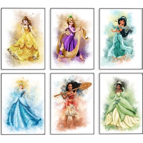 5D DIY Diamond Painting Kit Disney Princess Full Drill Square Embroidery Mosaic Art Picture of Rhinestones Home Decor Gift