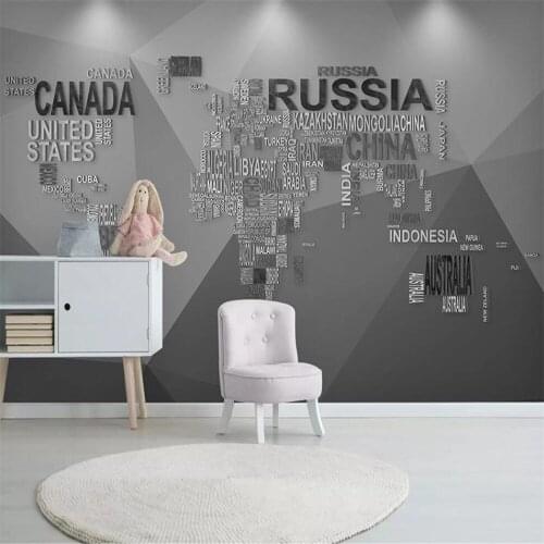 Milofi custom 3D wallpaper mural modern minimalist black and white abstract geometric lines living room bedroom background wall