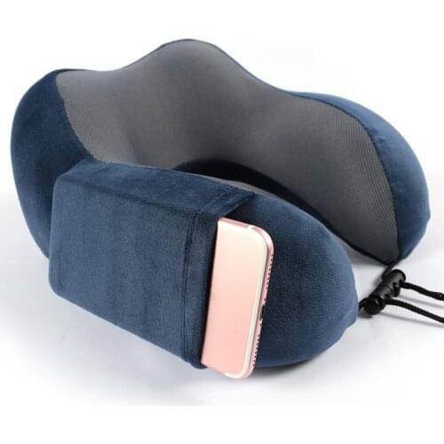 New Soft U-Shaped Travel Pillow Neck Memory Foam Pillow Soft Slow Rebound Space Travel Pillow Cervical Healthcare Bedding Pillow