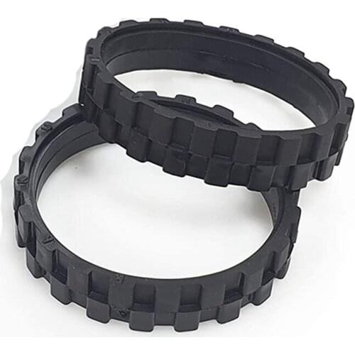 Tire skin for IROBOT ROOMBA Wheels Series 500, 600, 700, 800 and 900 Anti-Slip, Great Adhesion and Easy Assembly