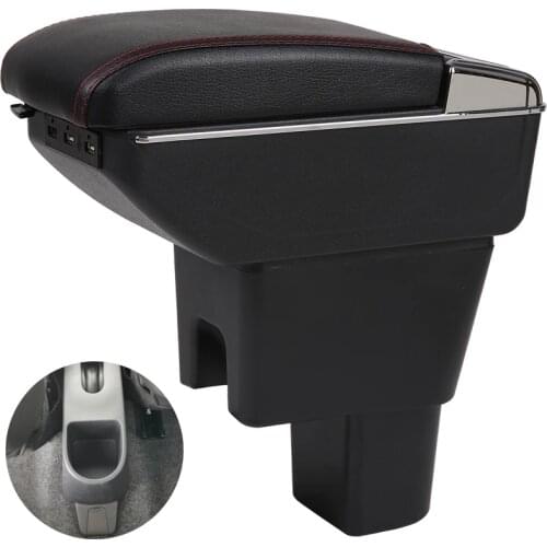 Armrest Box For Suzuki Celerio Car Central Storage Container PU Leather