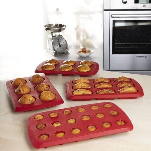 Pyrex 4936443 Baking Tray for Mini Cannelé 18 Moulds Flexi Twist Silicone