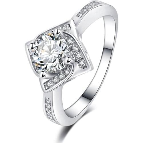 S925 Sterling Silver Exaggerated Starlight Queen Six Claw Female Proposal Marriage Diamond Wedding Anniversary Gift Ring