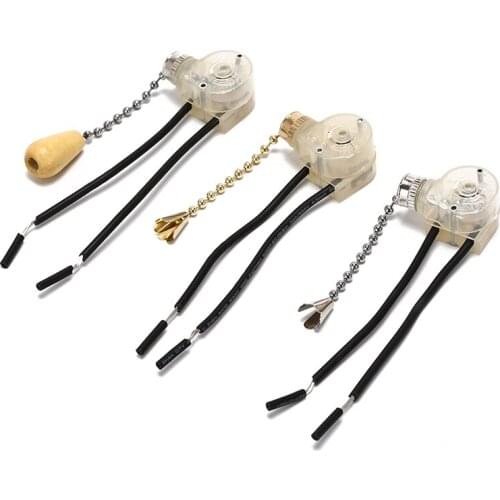 Universal Home Ceiling Fan Lamp Pull Switch Wall Light Replacement Pull Chain Cord Switch DIY Lighting Accessories Dropshipping