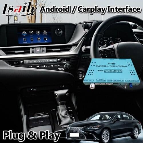 Lsailt 8 Inch Android Car Gps Naviation Video Interface for Lexus ES250 ES 2018-2020 Touchpad Model with 3GB RAM T7 HEXA CORE