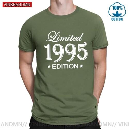 Vintage 1995 Birthday T Shirt Fashion 90s Classic Birthday Party Tops Harajuku Women Men Tshirt Causal Loose T-shirts Streetwear