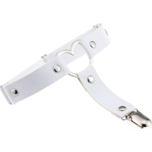 Women PU Leather Body Harness Garter Belt Ring Strap Waist Leg Suspender