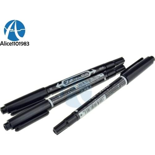 10PCS Diy CCL Anti-etching PCB Circuit Board Ink Marker Double Pen For DIY PCB Repair CCL Printed Circuit Diagram High Quality