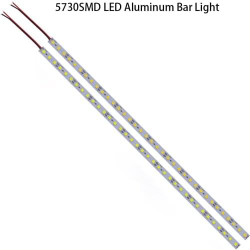 10pcs LED Bar Light 36LEDs 5730SMD Aluminum Rigid Light bar DC12V 50CM Supper Bright Cabinet Wardrobe Showcase decor Lighting