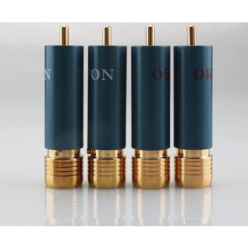 4pcs/lot Gold-plated HIFI RCA Plug Hi-end Ortofon Reference 8NX RCA Connectors