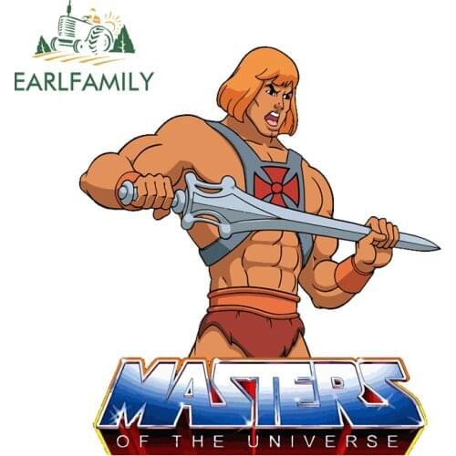 EARLFAMILY 13cm x 11.4cm for He Man Masters Of The Universe Car Accessoires Stickers Vinyl Decals SUV JDM Waterproof Decoration
