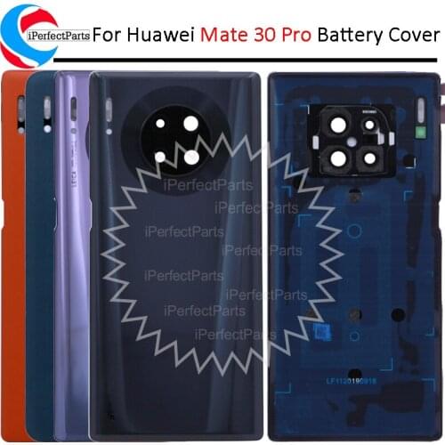 Battery Door For Huawei Mate 30 Pro Back Glass Cover Rear Housing Window With Camera Lens For Huawei Mate 30 Pro Battery Cover