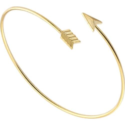 Punk Jewlery Pulseras Rose Gold Heart Knot Bracelets & Bangles Fashion Cuff Bracelets Manchette Women Bridesmaid Gift