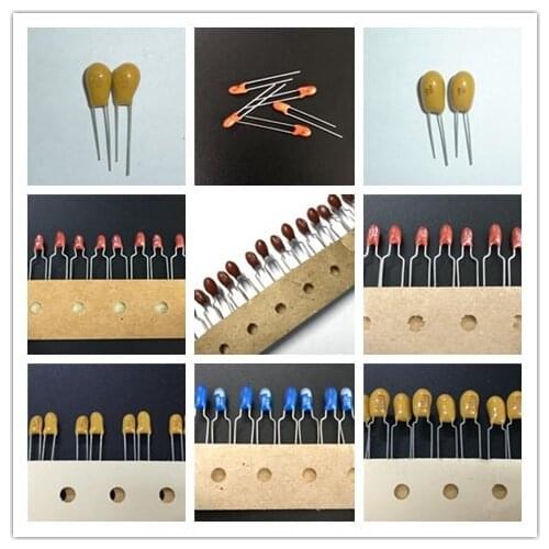 DIP Tantalum Capacitor 4/6.3/10/15/16V/20/25V/35V/50V 0.1/0.22/0.33/0.47/0.68/1/1.5/2.2/3.3/4.7/6.8/10/15/22/33/47/68/100/220 uF