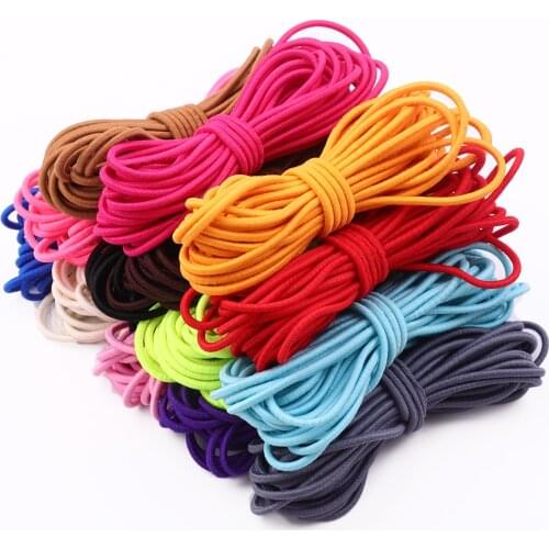 15Colors 2.5mm 5Meters Beading Elastic Thread Cord Rope Rubber Band Elastic Stretch Cord DIY Bracelet Sewing Accessories Supply