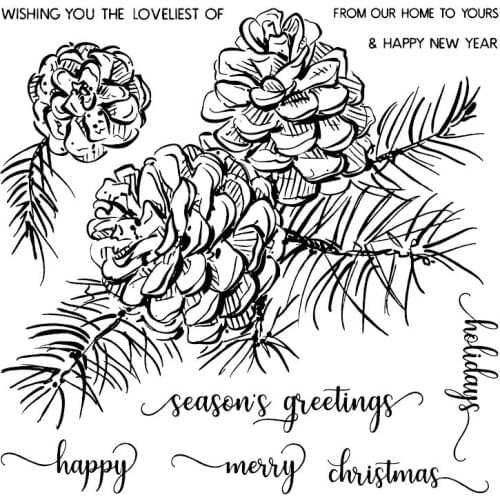 Christmas Transparent Clear Stamp for DIY scrapbooking/Card Making C432