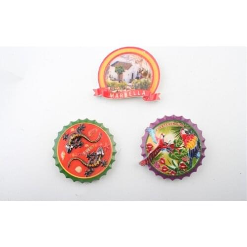 FUERTEVENTUR MARBELLA Cute Mold Tourism Souvenir 3D Resin Fridge Magnets Smal Gift Refrigerator Magnetic Stickers Home Supplies