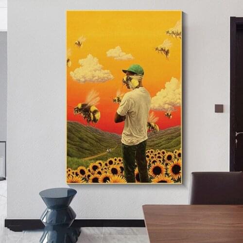 Tyler The Creator Flower Boy Rap Canvas Painting Posters and Prints Wall Art Pictures for Living Room Decoration Home Decor