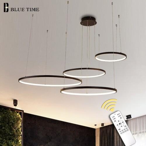 100cm Circle Rings Led Pendant Lights For Living room Dining room Decor Light Luminaires Chandelier Indoor Lighting Pendant Lamp