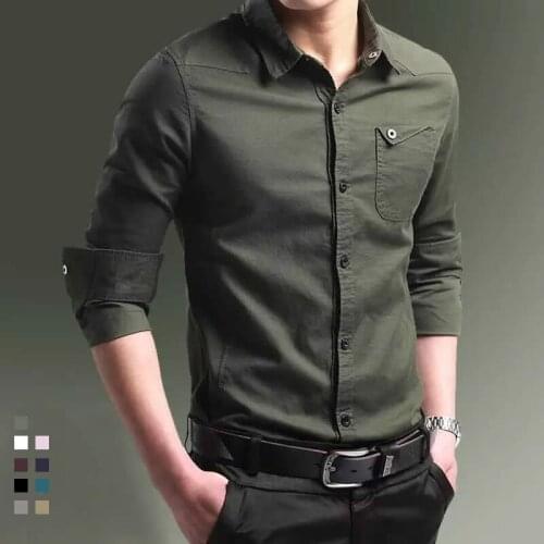 LENGDANU Men's Long Shirts