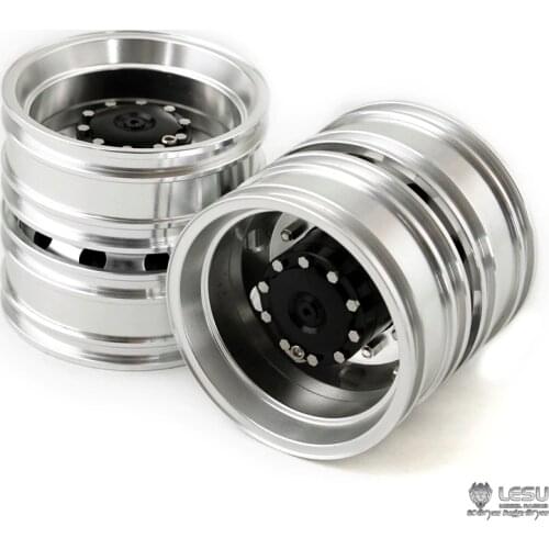 LESU Metal Rear Wheel Hub for 1/14 RC TAMIYA Dumper Truck Tractor Trailer DIY Model
