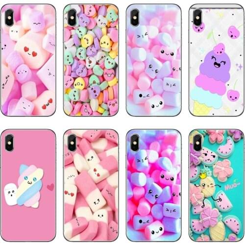 Kawaii cute Pastel Marshmallows Cover Case For Samsung Galaxy A71 A70 A60 A51 A50 A41 A40 A31 A30 A20E A21S A12 A10 A7 A5 A3